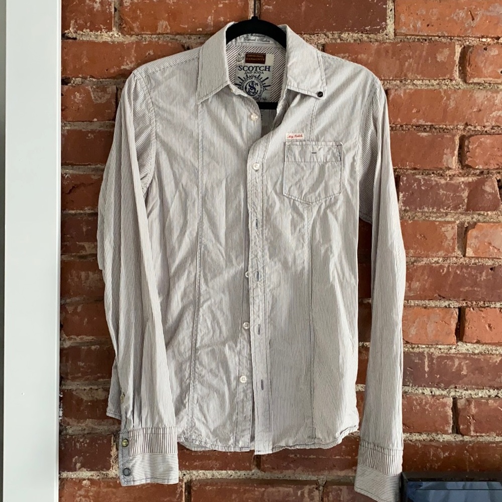 Scotch & Soda striped button down shirt